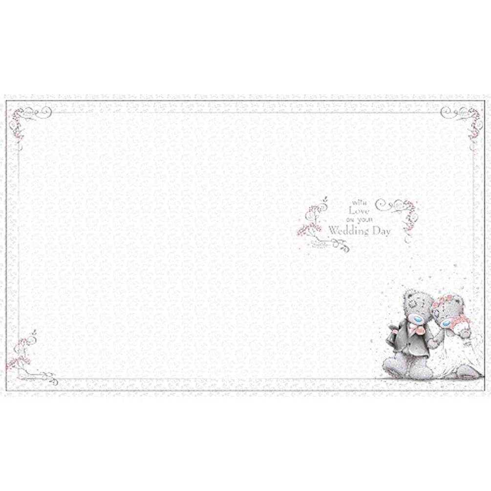 Mr & Mrs Handmade Me To You Bear Wedding Day Card Extra Image 1